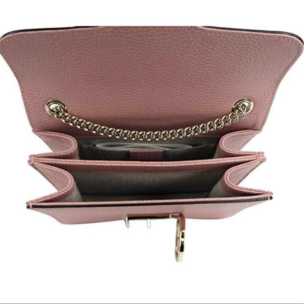 Gucci calfskin interlocking G purse very soft has a long